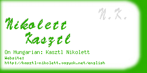 nikolett kasztl business card